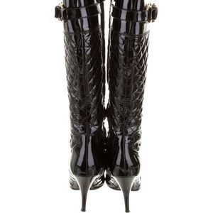 Burberry knee high boots